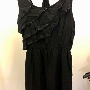 Francescas black dress with sequin detail size L